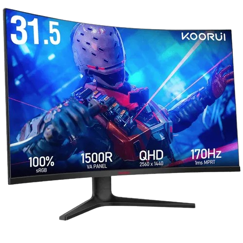 KOORUI 32" QHD CURVED MONITOR(32E6QC-170hz)